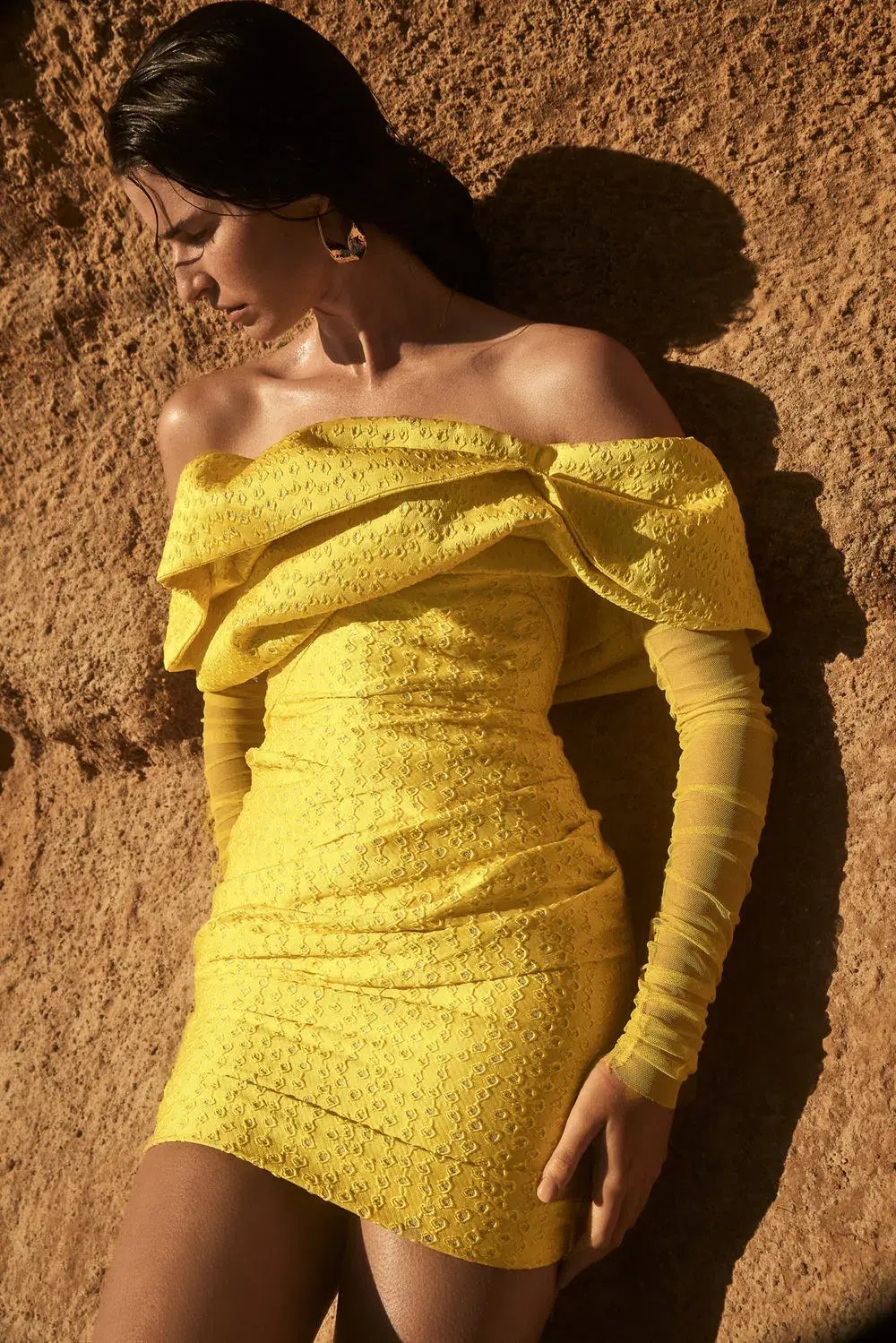 Eliyah The Label Oscar Dress Yellow Size 12 photo 2