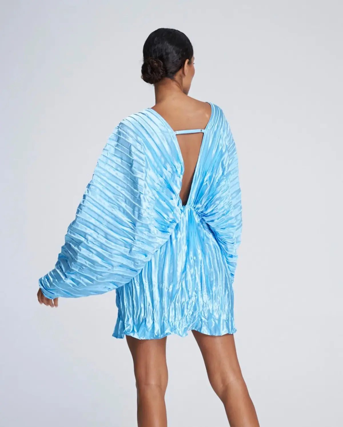 L’Idée Deluxe De Luxe Mini Dress Gown Sky Blue Size 10 photo 3