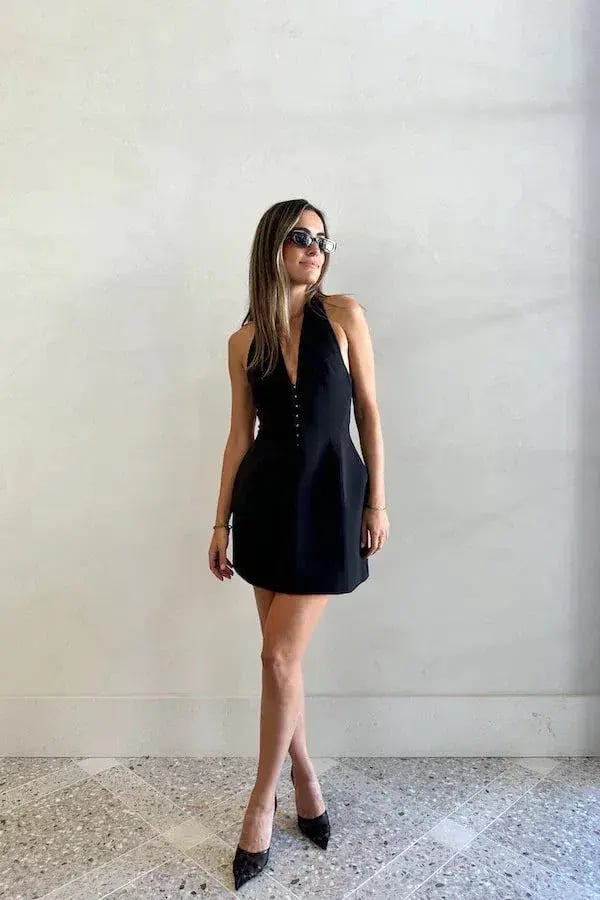 Camilla & Marc Petra Mini Dress Black Size 10 photo 6