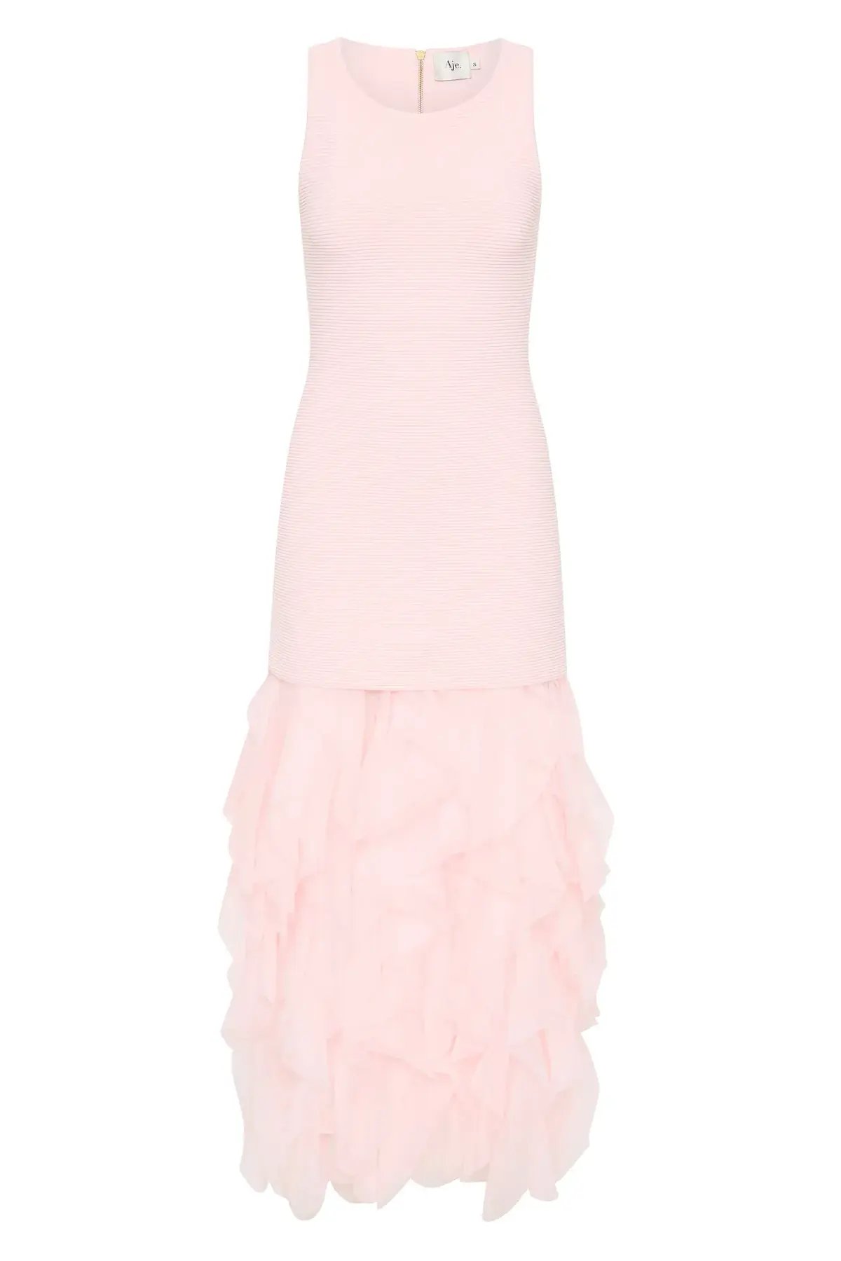 Aje Elations Knit Maxi Dress Pink Size 8 photo 6