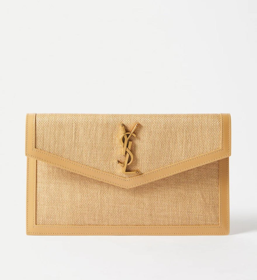 Saint Laurent Uptown Pouch Raffia photo 2