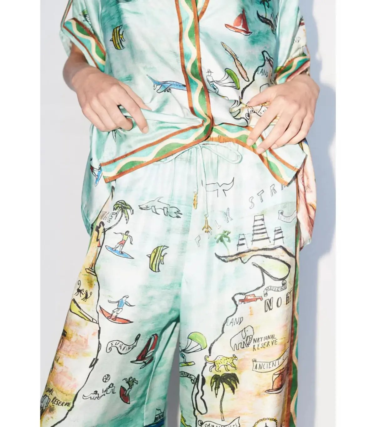 Alemais Swell Shirt and Pants Set Multi Size AU 10 photo 3