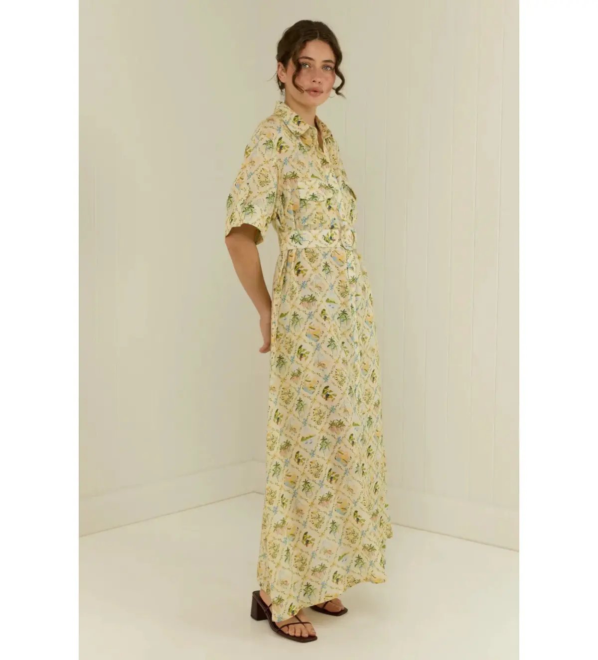 Palm Noosa Memento Maxi Dress Honolulu Size AU 10 photo 3