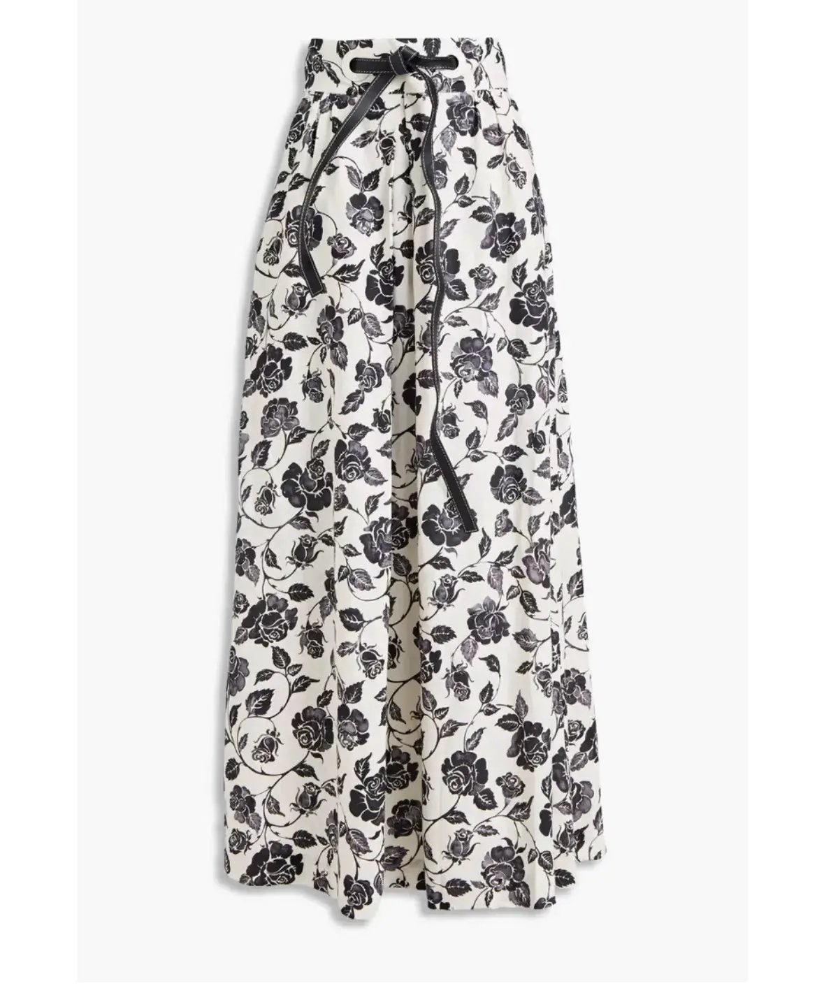 Zimmerman Slub Floral-print Linen-canvas Maxi Skirt Size AU 8 photo 4