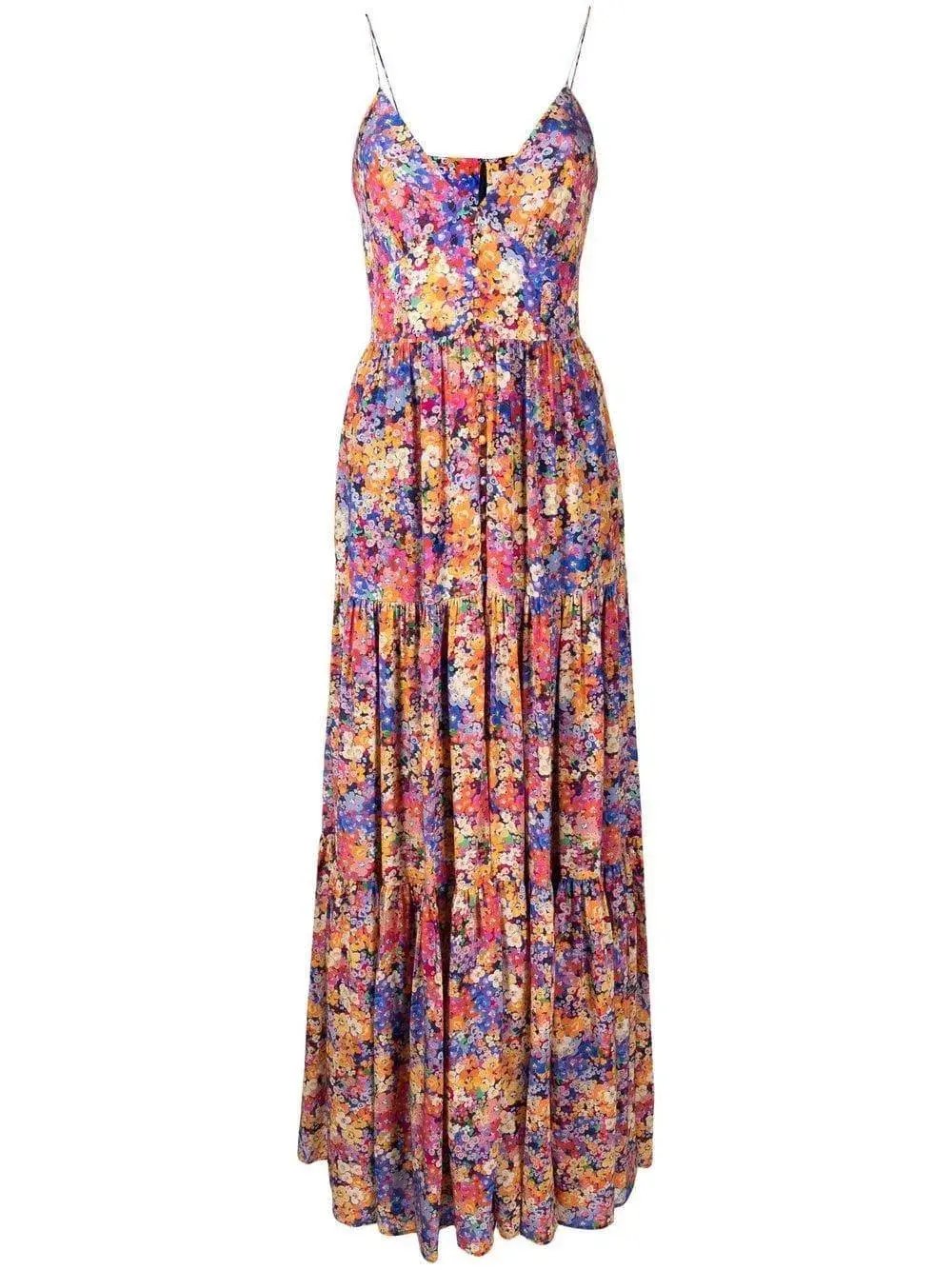 Rebecca Vallance Through the Grapevine Maxi Dress Multi Size 14 photo 3