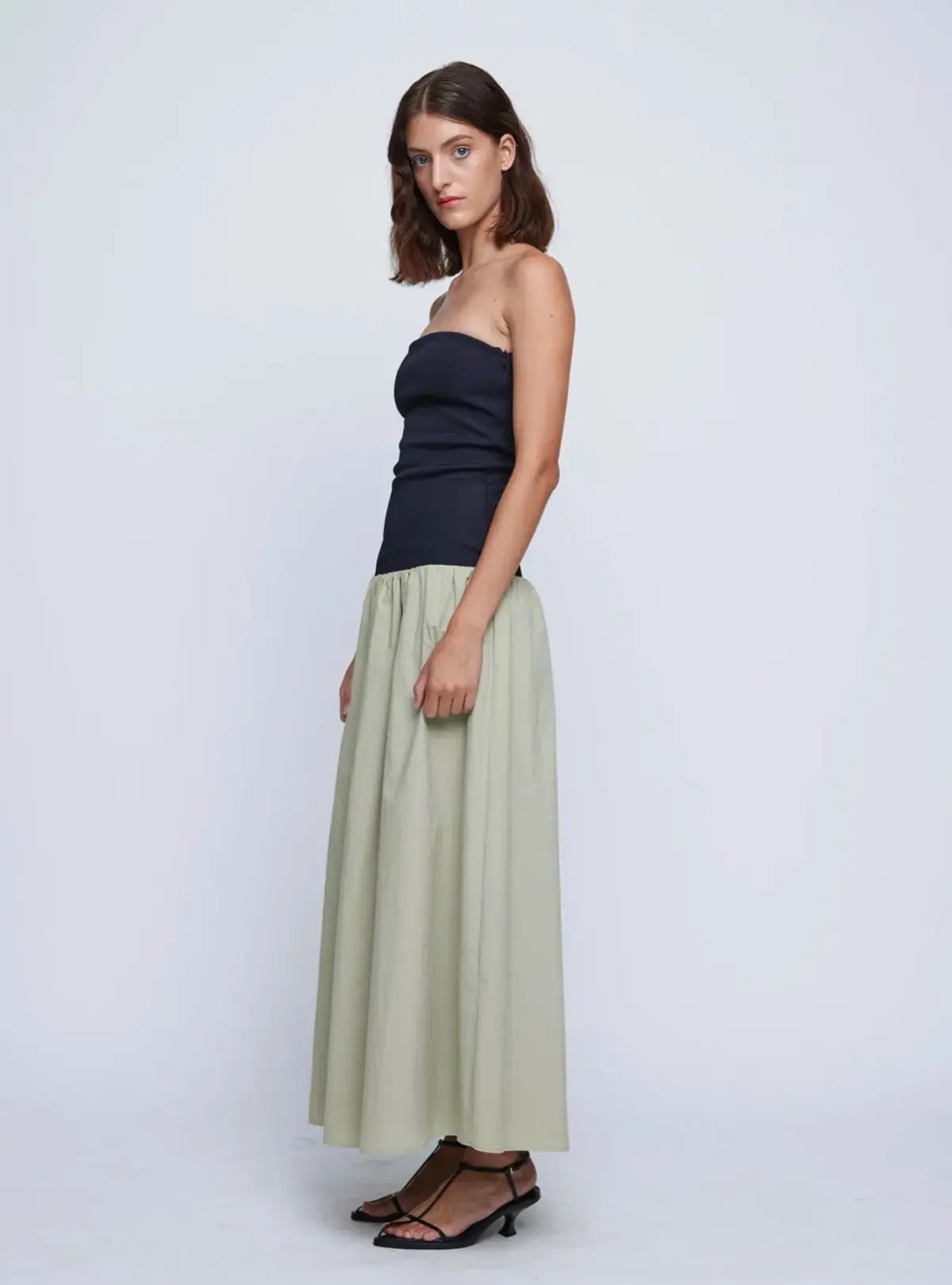Anna Quan Amyra Maxi Dress Black/Green Size 8 photo 2