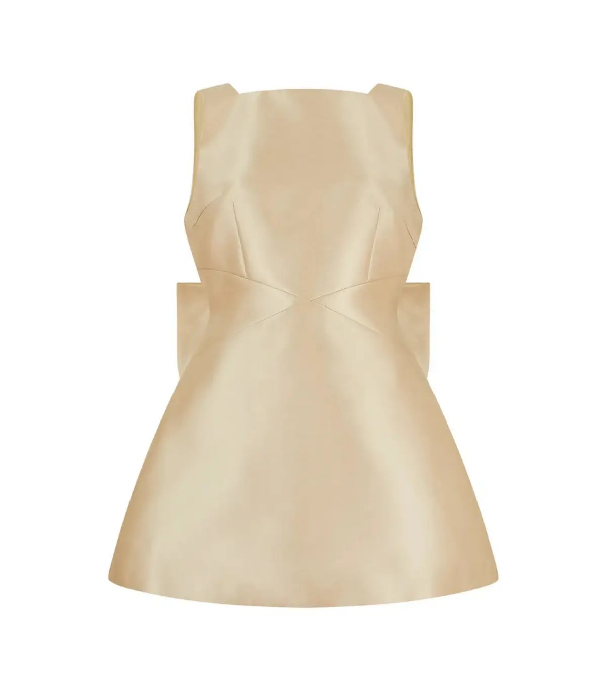 Odd Muse The Ultimate Muse Bow Detail Mini Dress Gold 8/S photo 3
