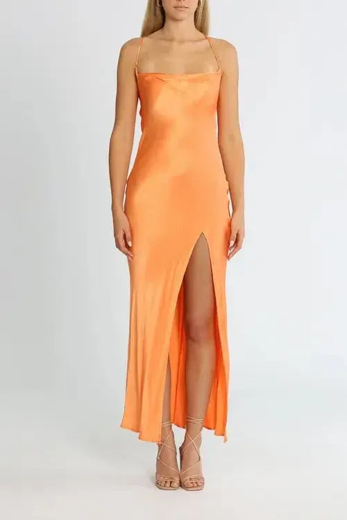 Bec & Bridge Annika Cowl Gown Sorbet Size 8 photo 6