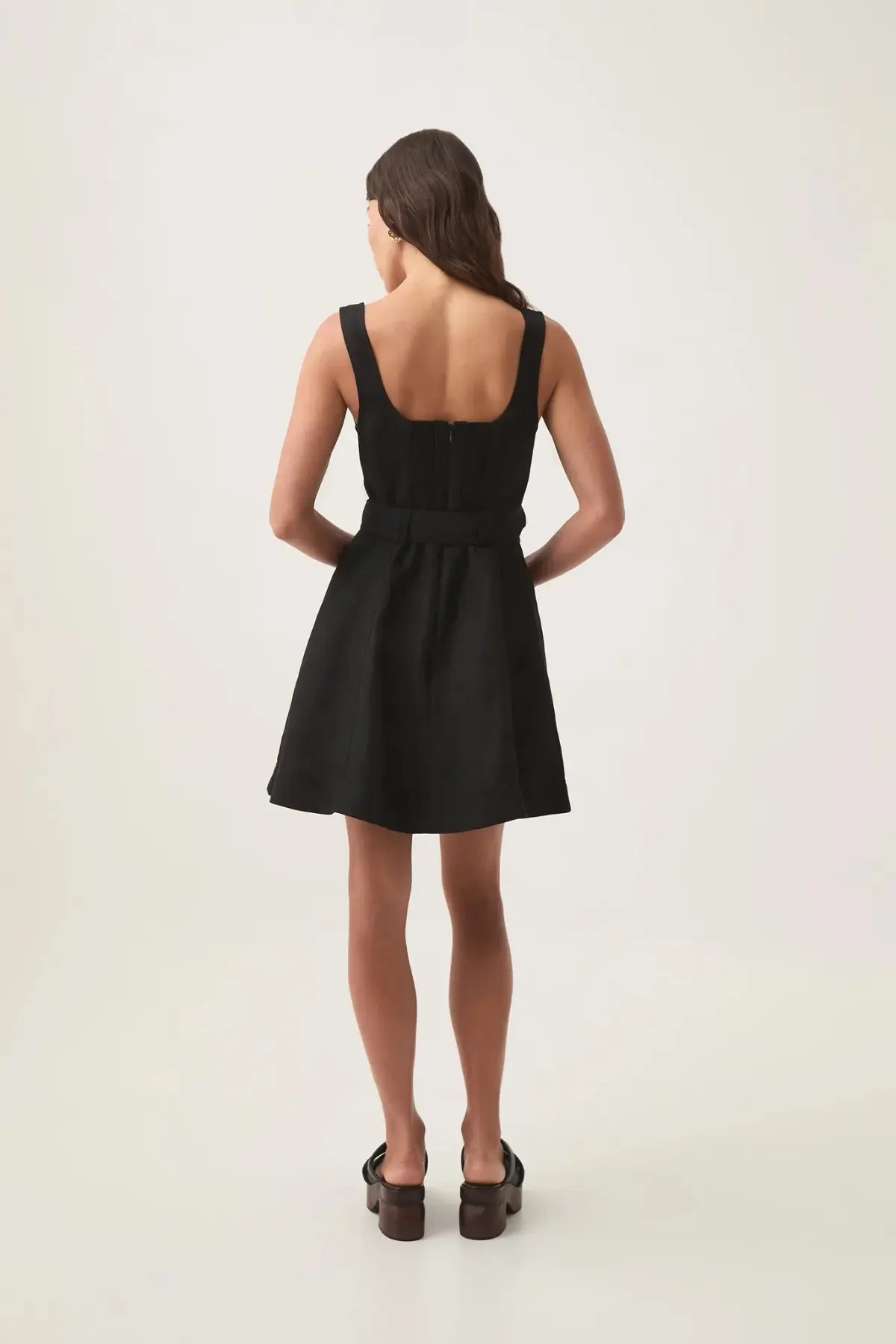 Aje Clay Belted Mini Dress / Black / Size 14 photo 4
