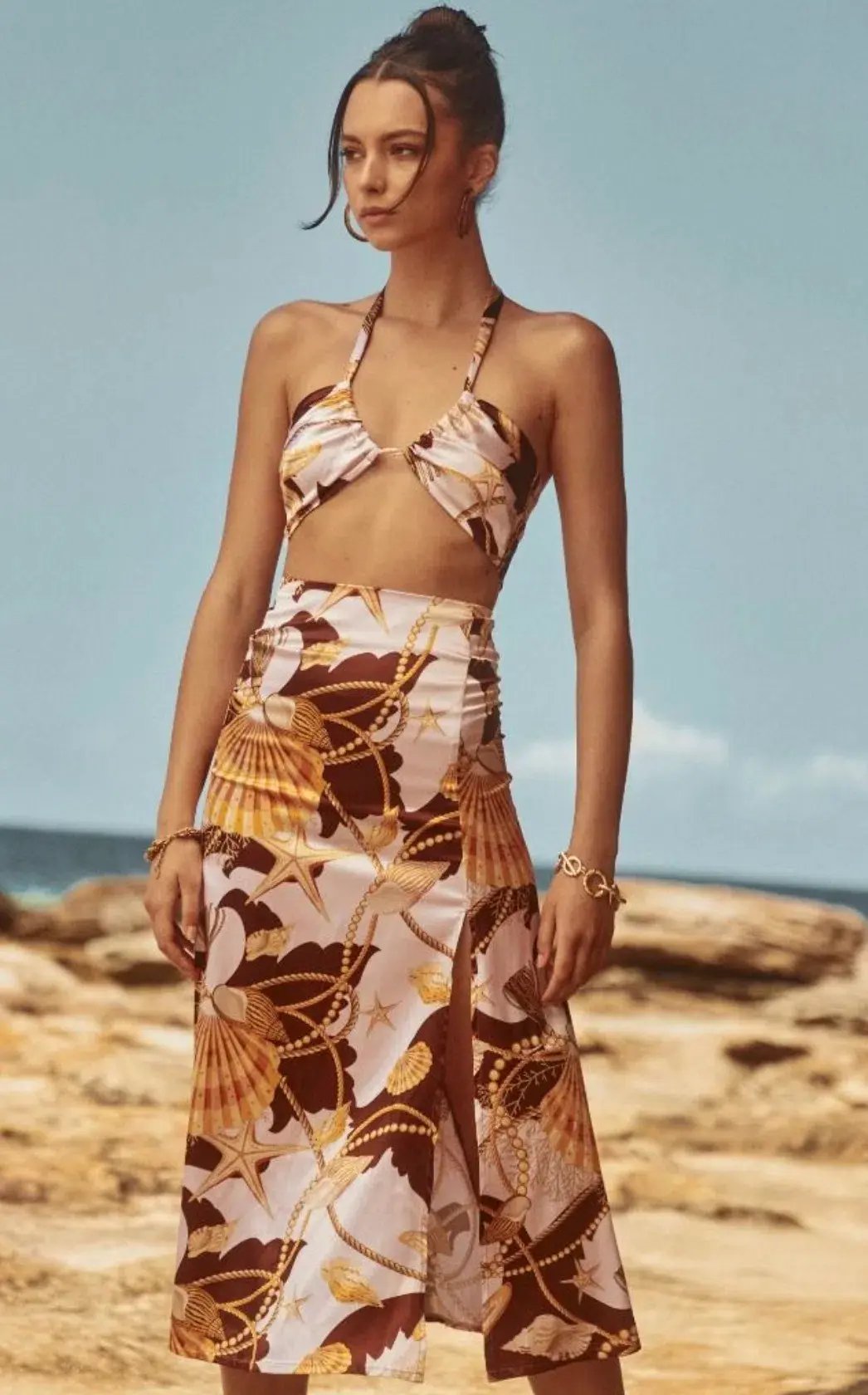 Sonya Moda Seashell Soiree Set Brown Size AU 8 photo 2