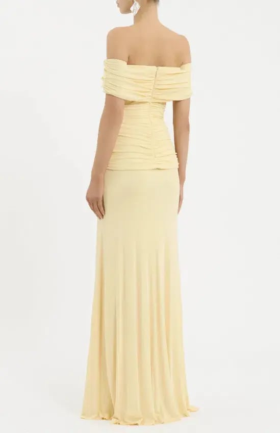 Rebecca Vallance Zaley Off The Shoulder Maxi Dress Size 14 photo 2