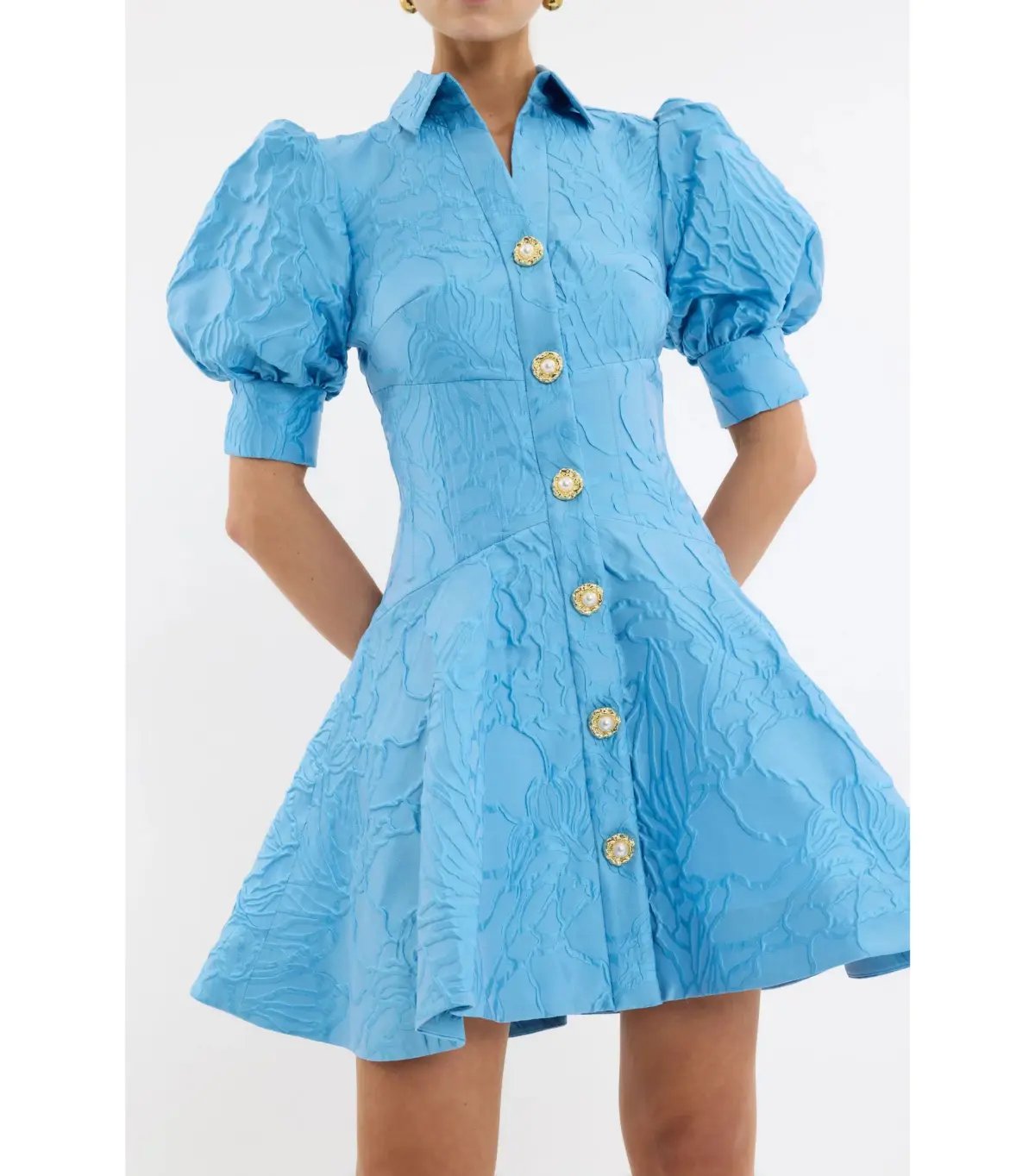 Rebecca Vallance Aegir Mini Dress Blue Size 8 photo 3