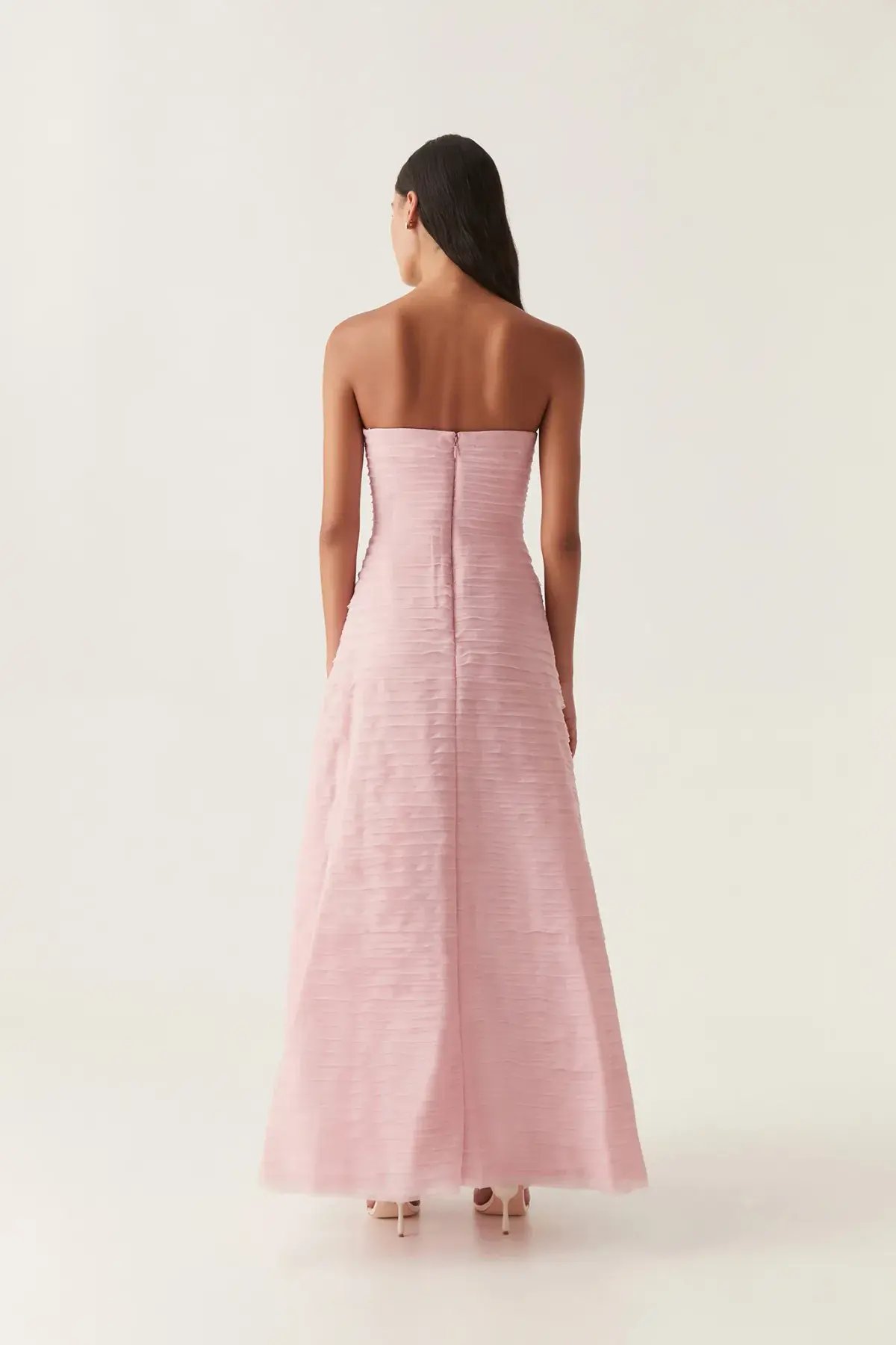 Aje Soundscape Maxi Dress in Chalk Pink Size 14 photo 3