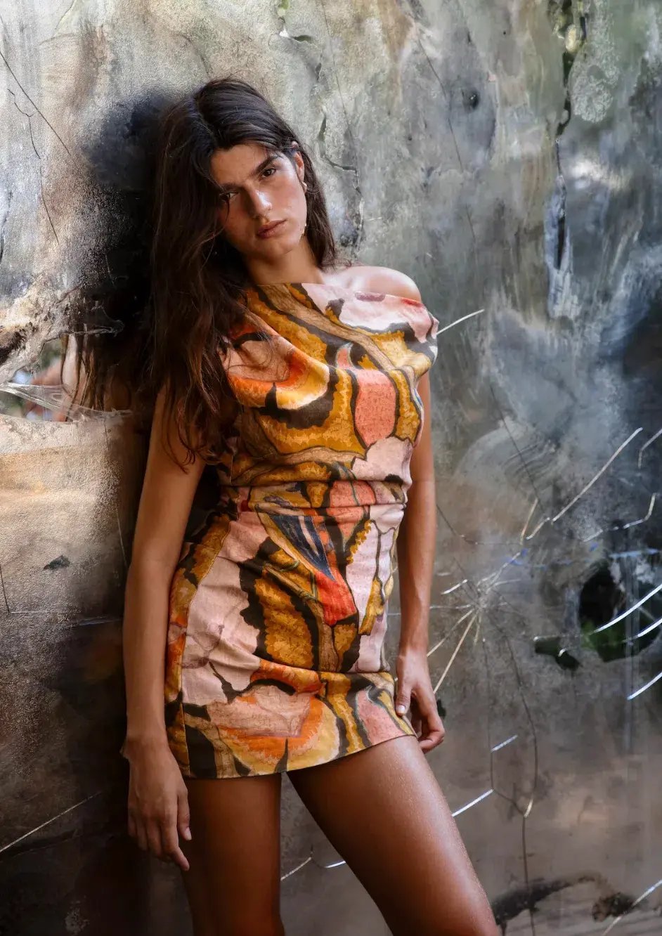 Sir the Label Talulah Knot Mini Dress Sanderling Floral  Size 10 photo 4