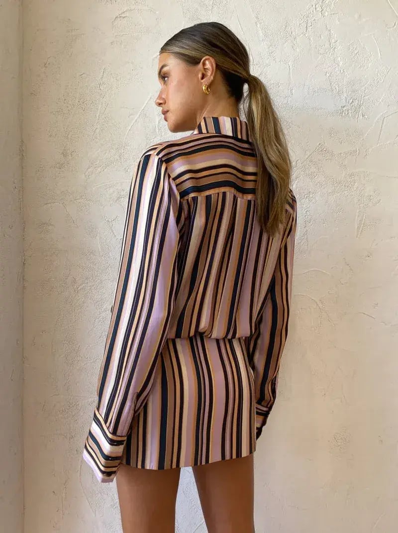 Hansen & Gretel Jerico Dress In Licorice Stripe Size AU 10 photo 7