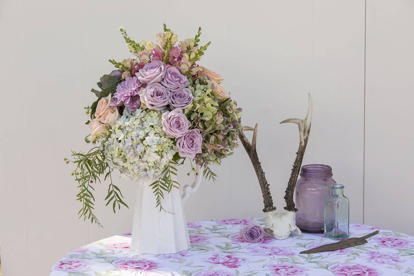 White Scalloped Milk Jug Vases photo 2