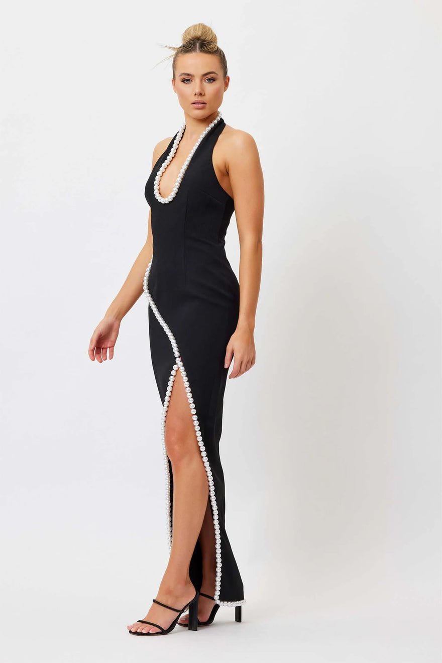 Bianca and Bridgett Laura Pearl Dress - Black photo 4