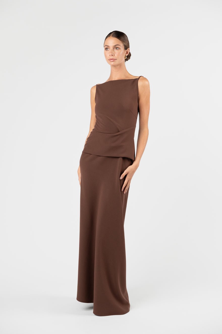 One Fell Swoop Dégagé Maxi Dress - Moccona photo 3