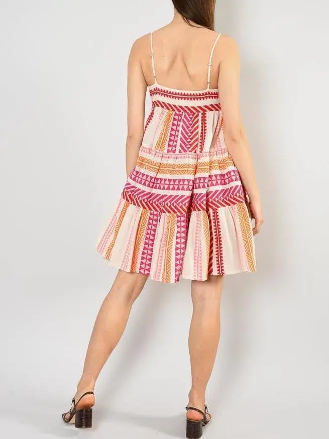 Devotion Twins Boho Mini Dress Multi Size 10 photo 2