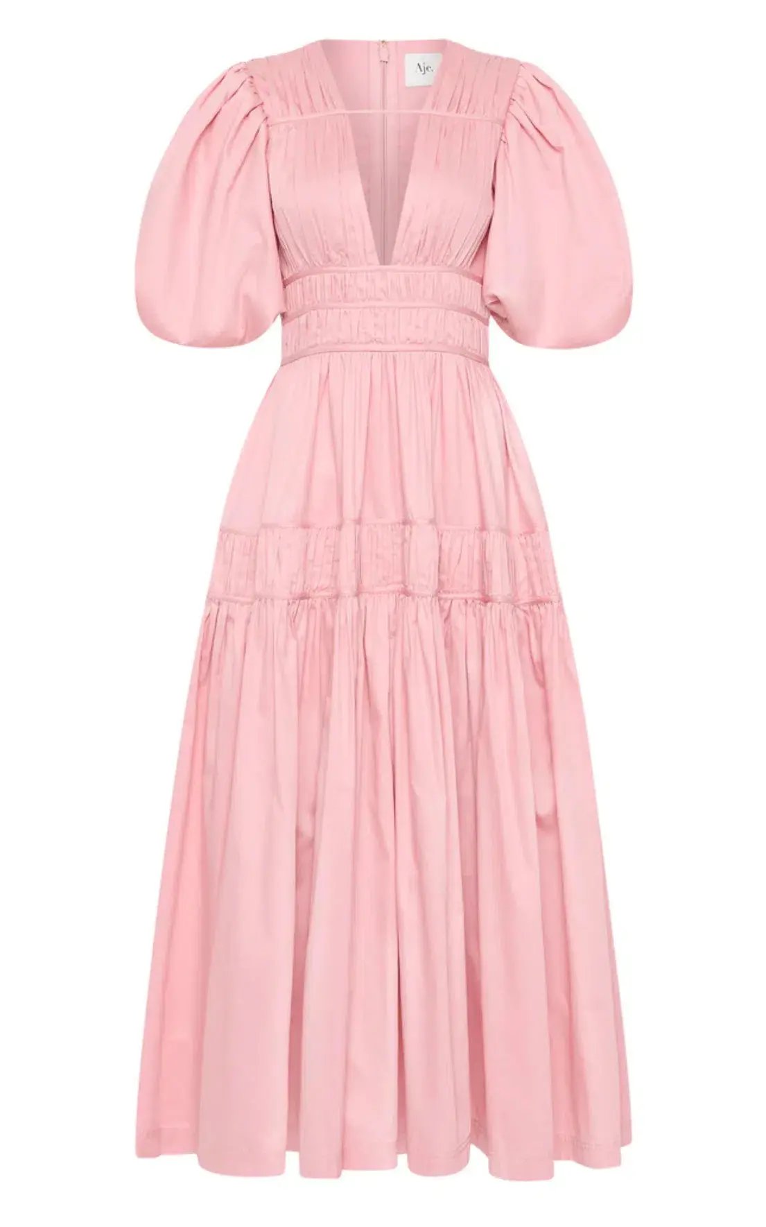 Aje Fallingwater Ruched Midi Dress photo 5
