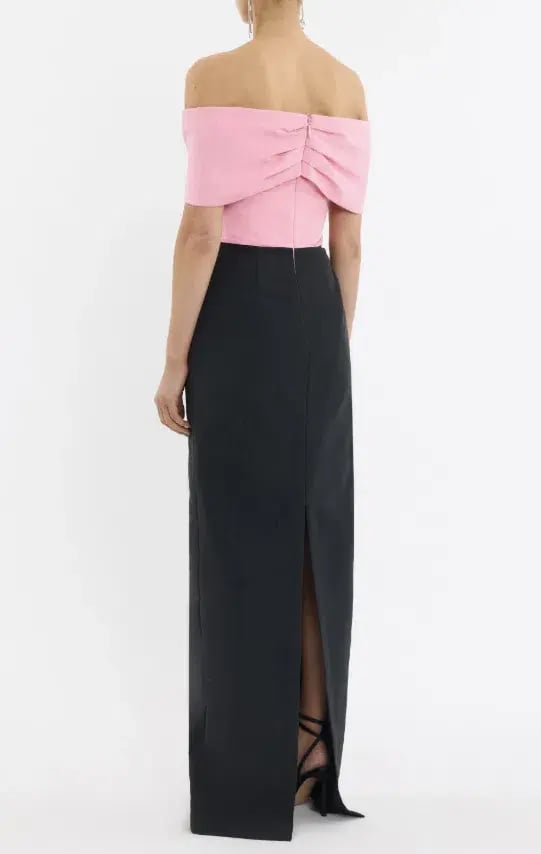 Rebecca Vallance Amaro Off The Shoulder Gown Size 12 photo 2