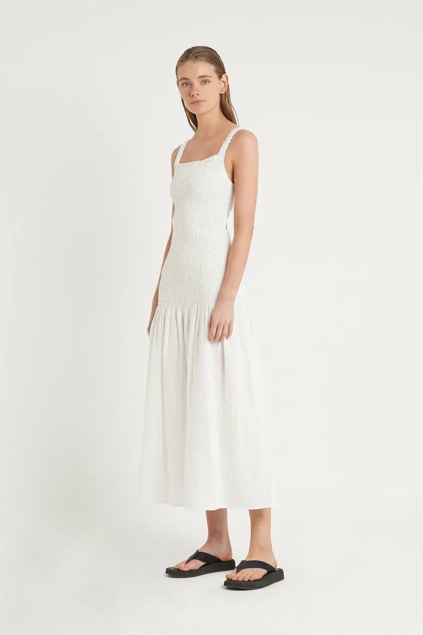 Sir the Label Madelyn Reversible Dress White Size 3 / AU 12 photo 3