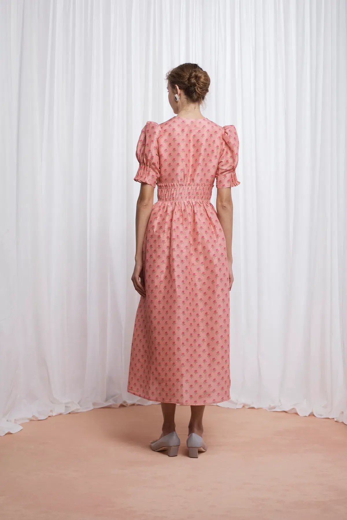 Lovaan Boehm Dress Tiny Rose Pink Size 10 photo 4