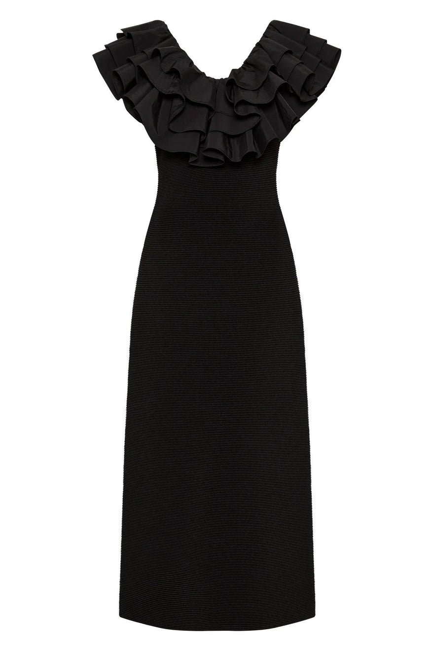Aje Transcendent Ruffle Midi Dress photo 3