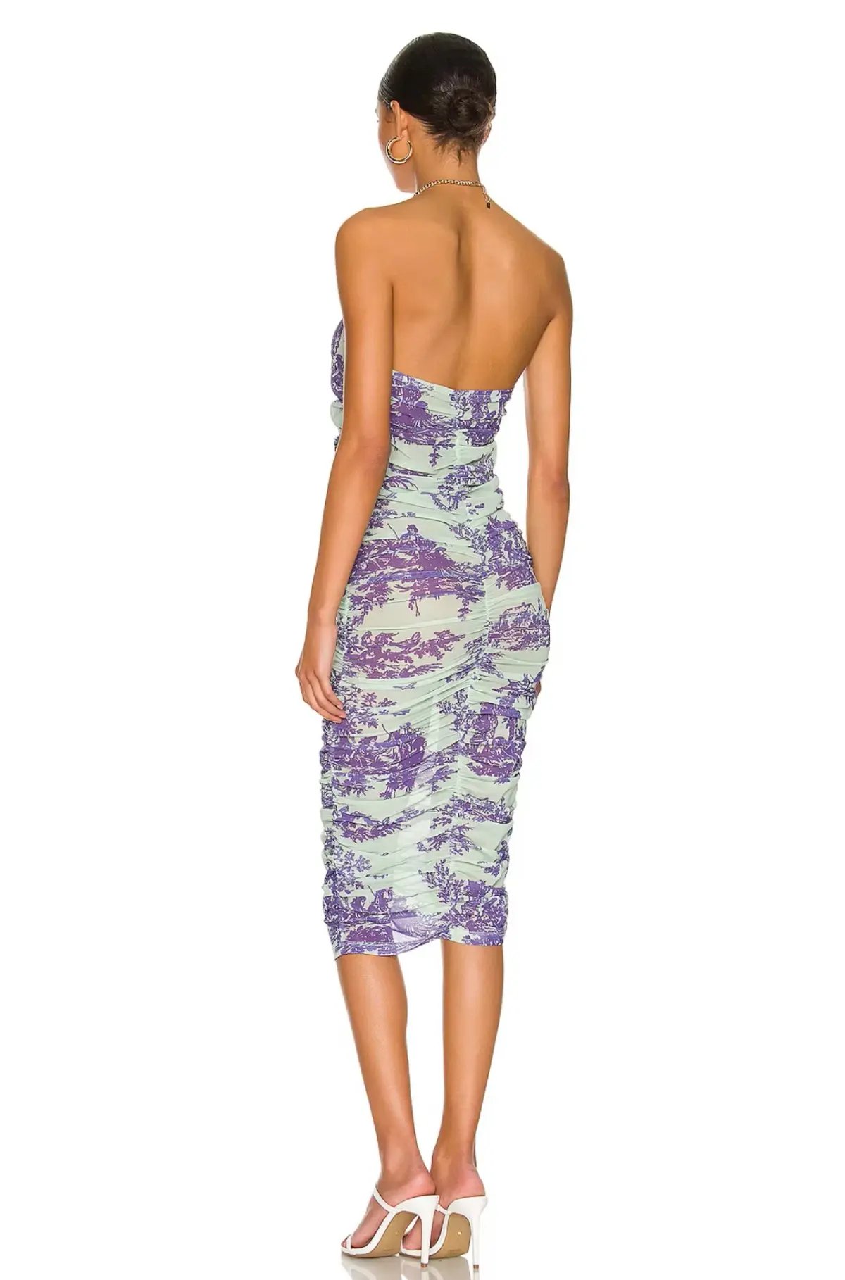 Miaou Renzo Midi Dress Mint Toile Size 6 photo 3