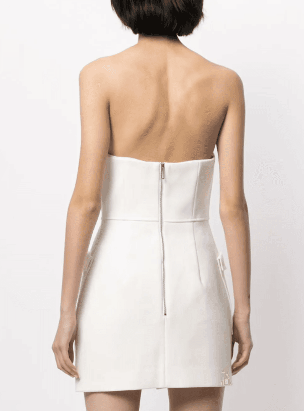 Dion Lee Pocket Bustier Mini Dress White Size 8 photo 3