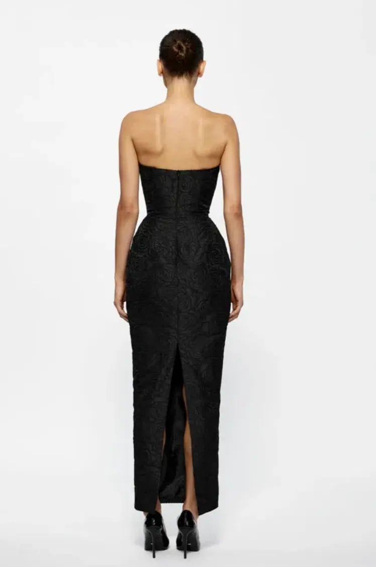Effie Kats Kiera Dress Midi Black Size AU 10 photo 2