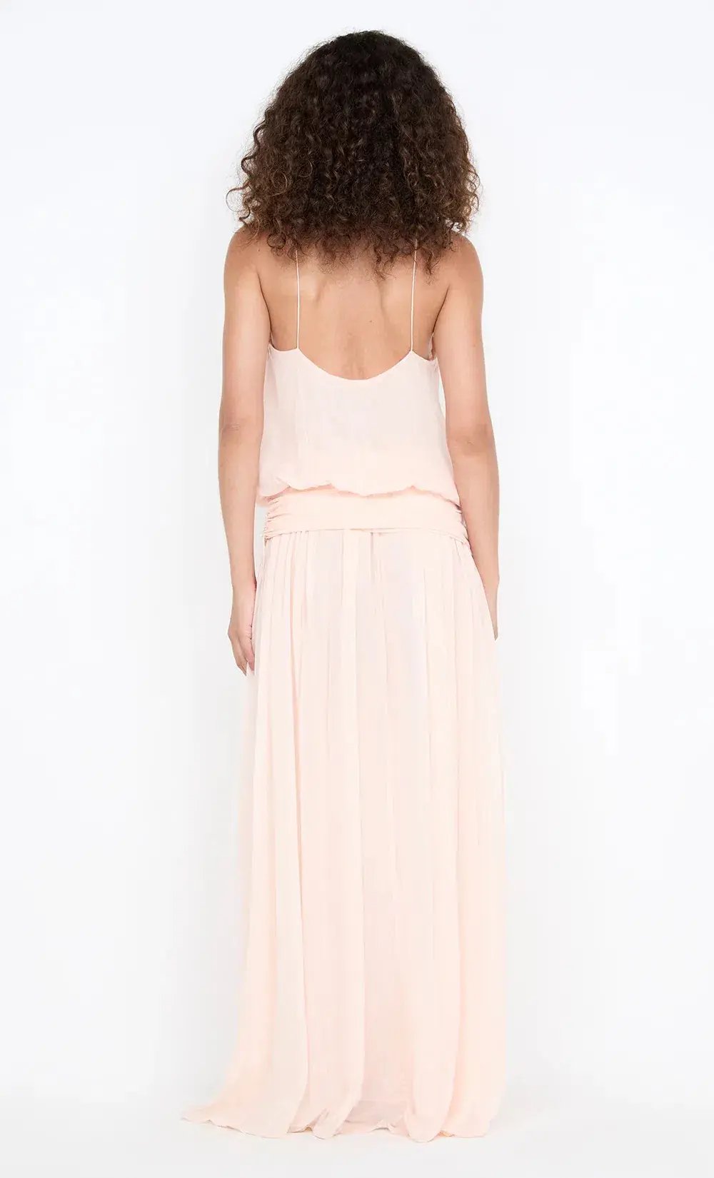 CAMILLE BLOUSON DRESS- PEACH | size 6 photo 3