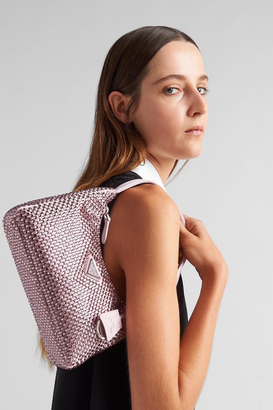 Prada Satin Mini-bag With Crystals, Pink photo 3