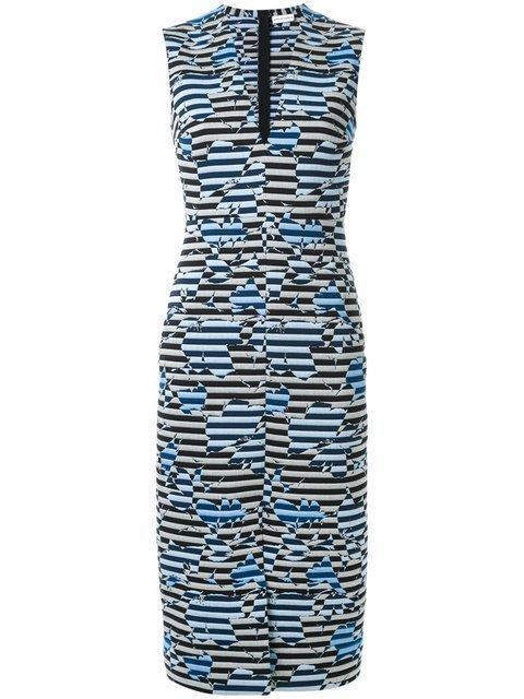 Scanlan Theodore striped floral weave dress photo 2