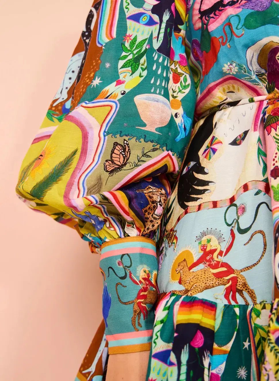 Alemais Evergreen Mini Dress Multi Size 12 photo 8