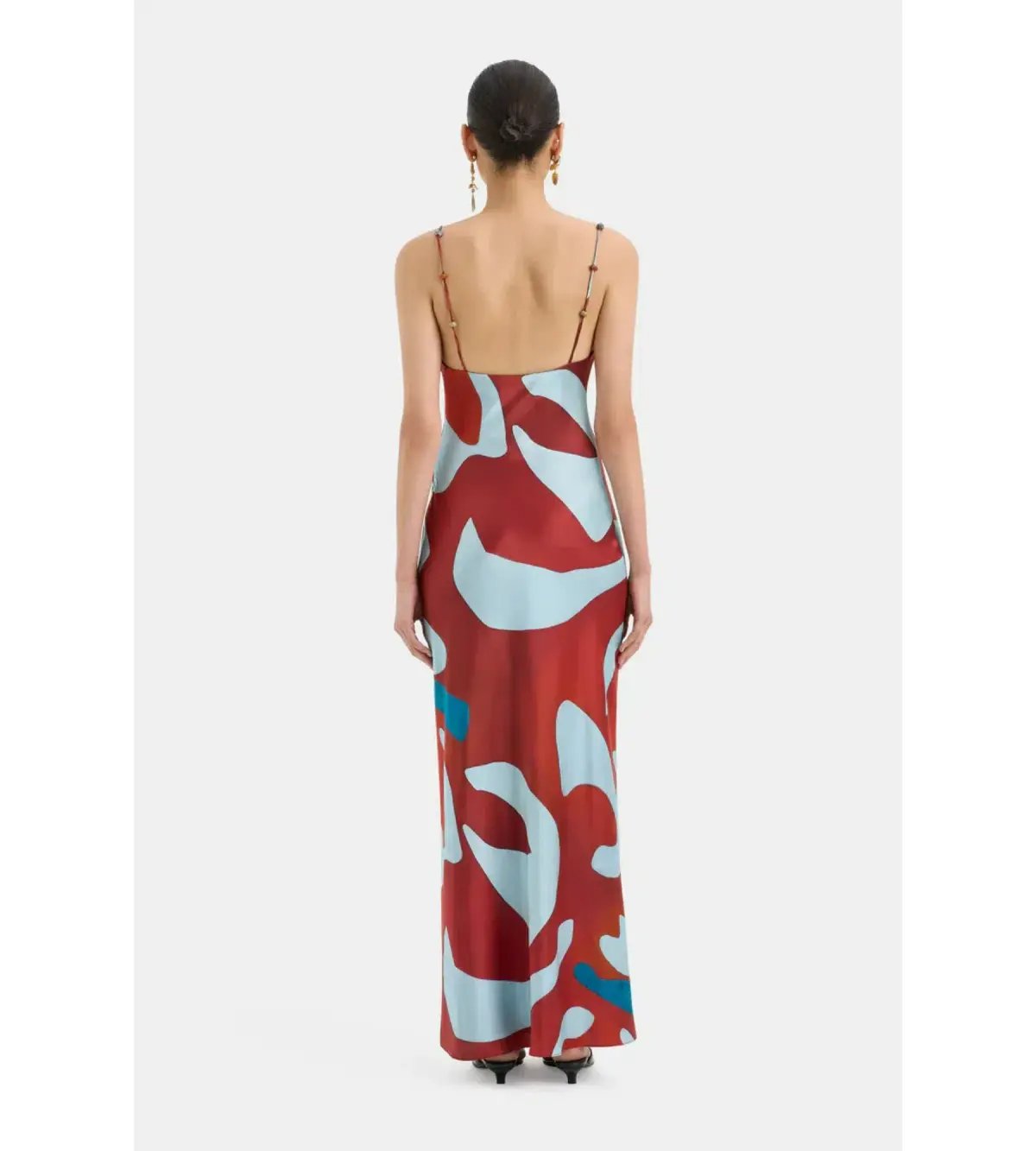 Sir the Label Frankie Slip Dress Ruby Reflection Size AU 14 photo 3