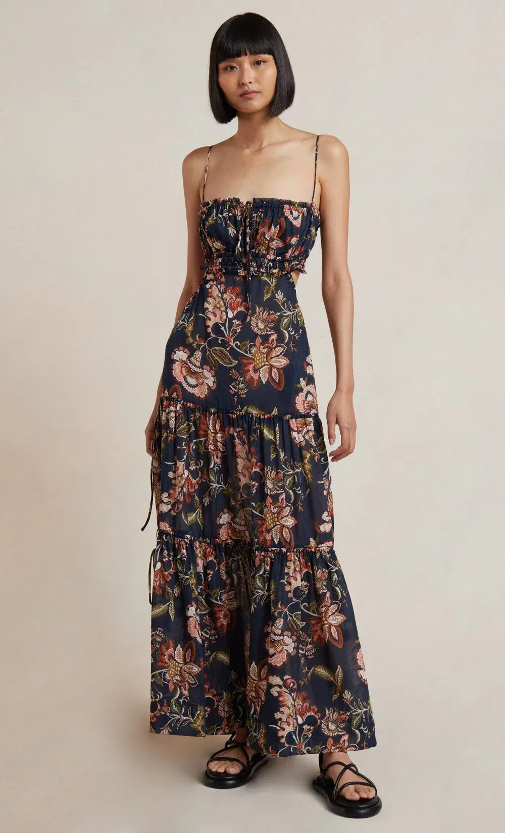Bec & Bridge Lori Tie Maxi Dress Floral Print Size 8 photo 5