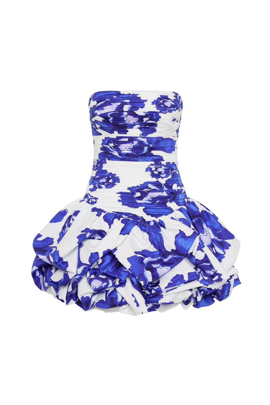 Aje Violette Mini Dress - Boldy Blooming Cobalt photo 2