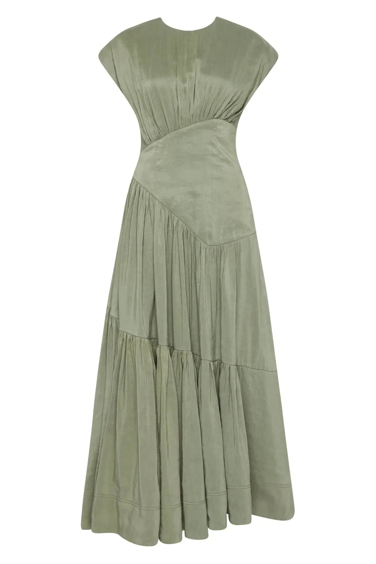 Aje Reflection Dress in Oakmoss photo 4