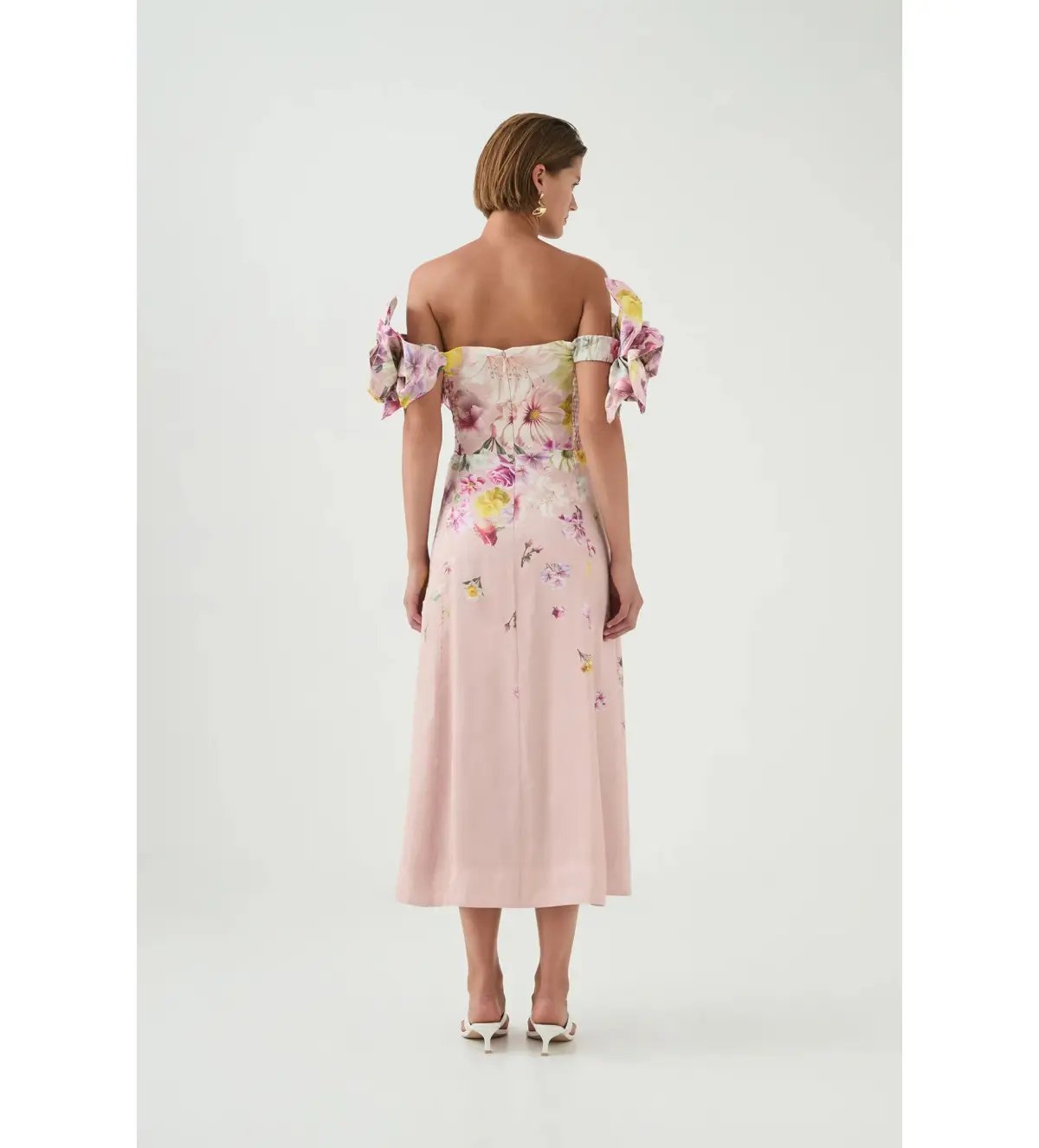 Aje Misha Maxi Dress in Pink Collage Floral Size XS / AU 6 photo 7