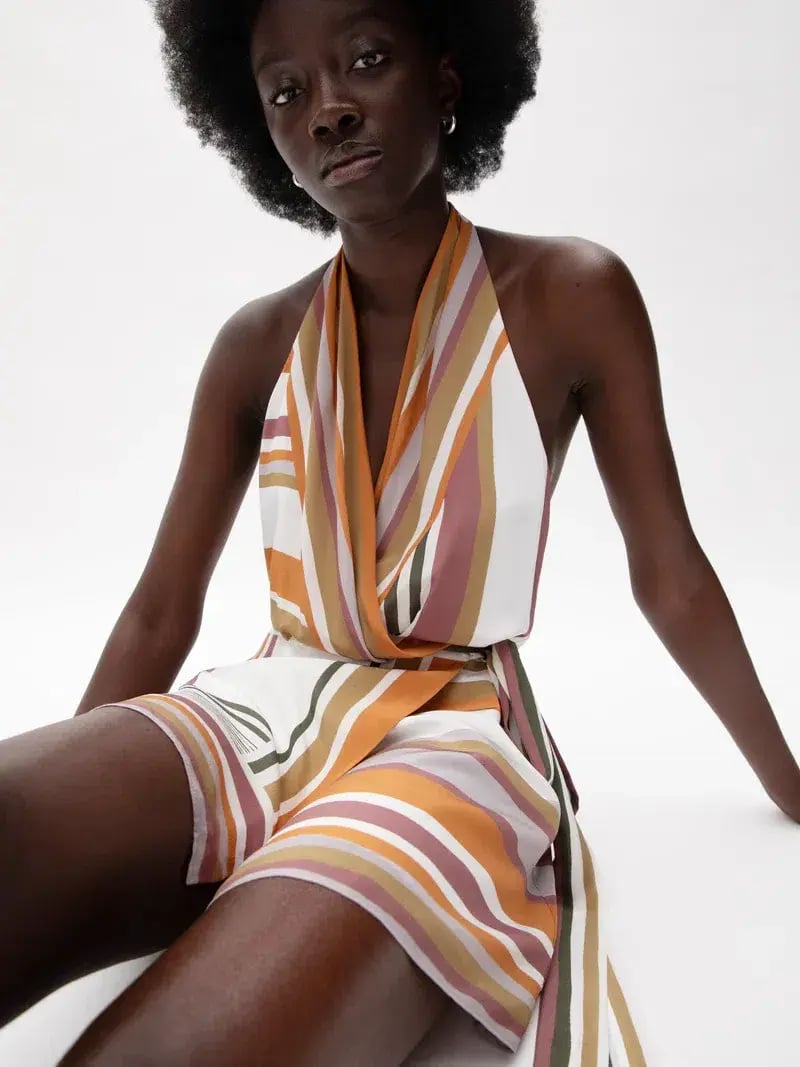 SIR The Label Caprera Wrap Halter Mini Dress Size 1 or AU 8 photo 5