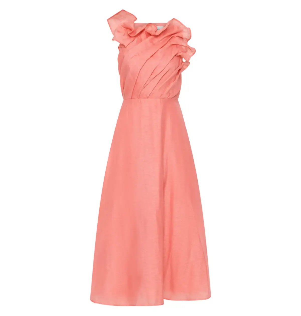 Aje Genesis Midi Dress Washed Coral Size AU 10 photo 4