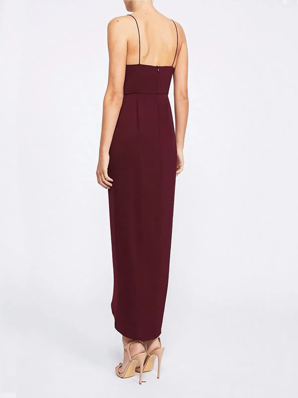 Shona Joy Core Cocktail Dress Burgundy Size 8 photo 3