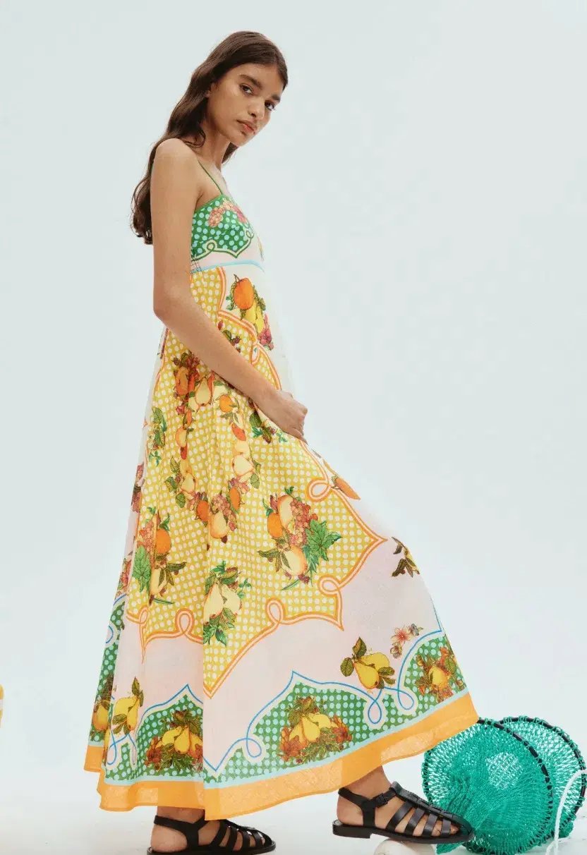 Alemais Lemonis Midi Sundress Multi Size AU 12 photo 2