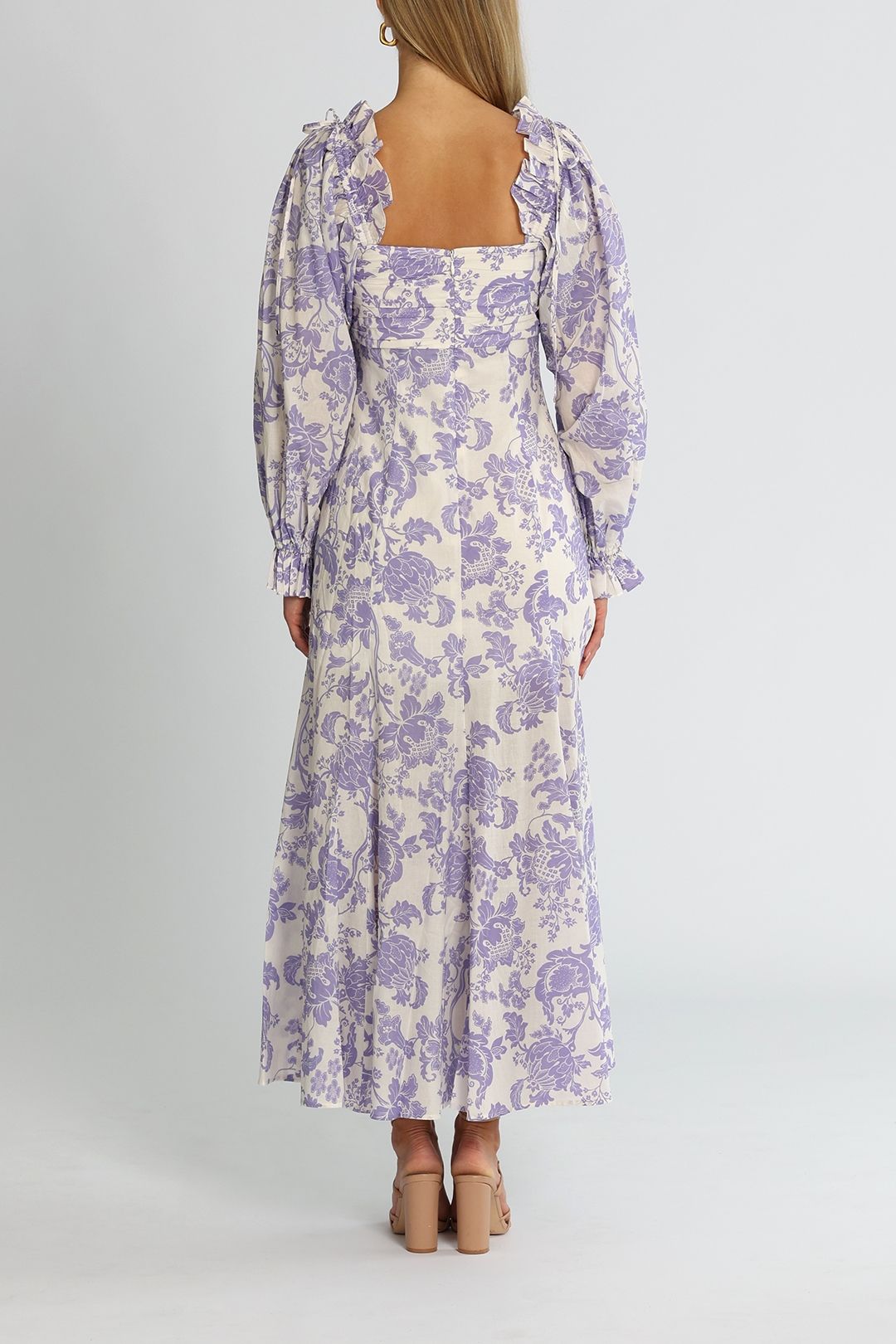 Mary Anne Midi Dress - Lavender photo 5
