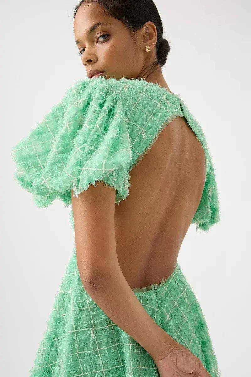 Aje Context Embellished Mini Dress Green Size 8 photo 3
