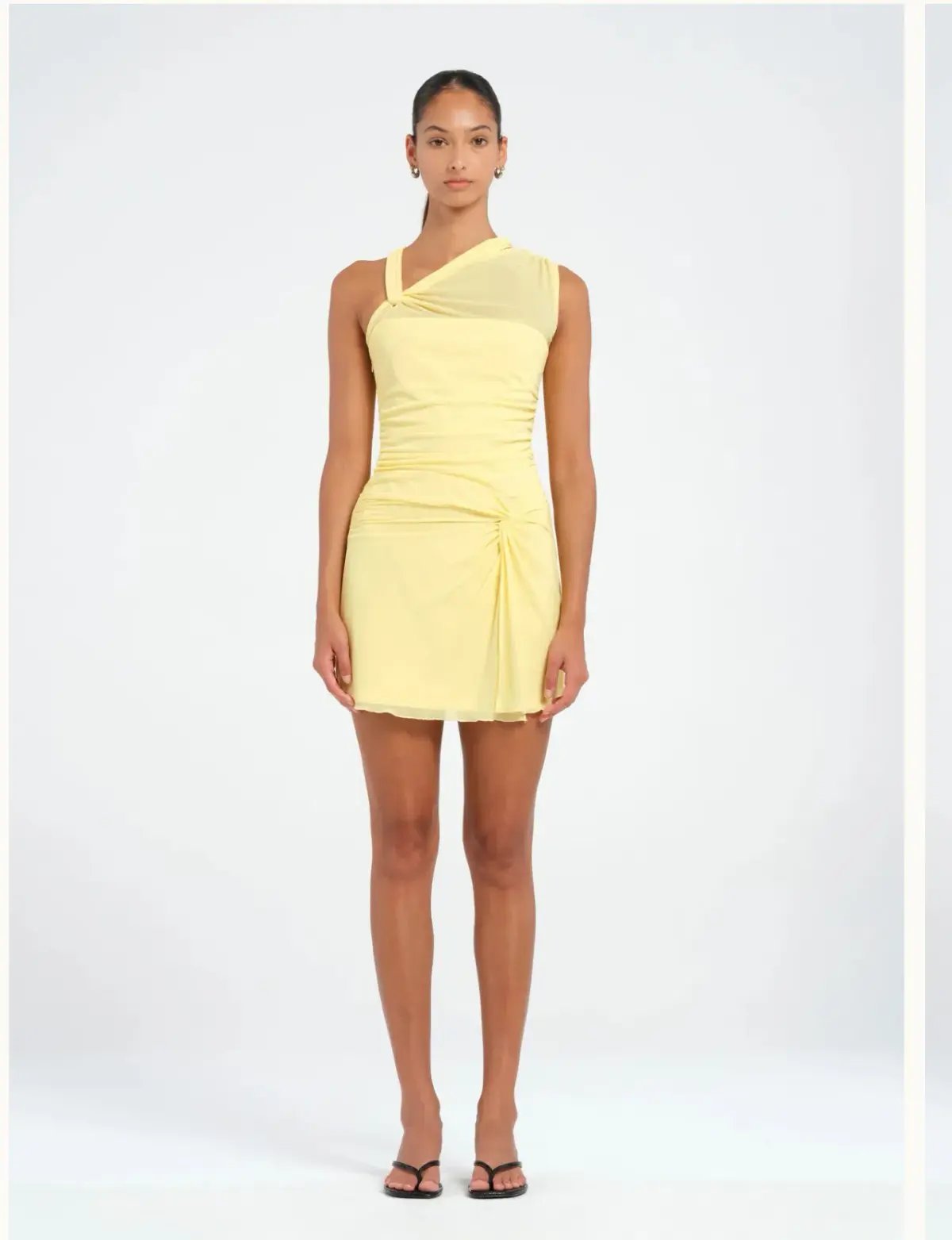 Benni Westly Twist Mini Dress Yellow Size 8 photo 2