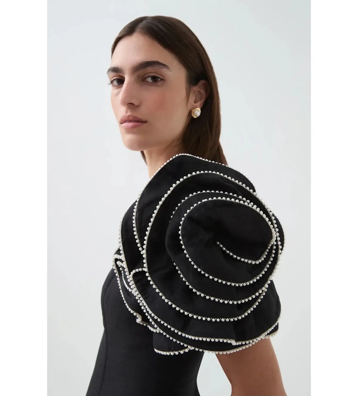 Aje Twyla Midi Dress Black Size 12 photo 4