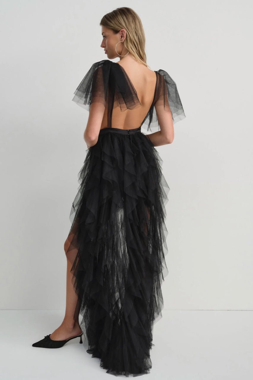 FOR LOVE & LEMONS MAXINE GOWN - BLACK photo 3