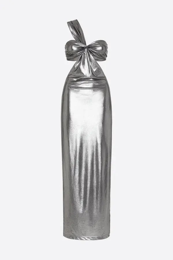 Manning Cartell She’s Super Sonic Gown Silver Size 10 photo 5